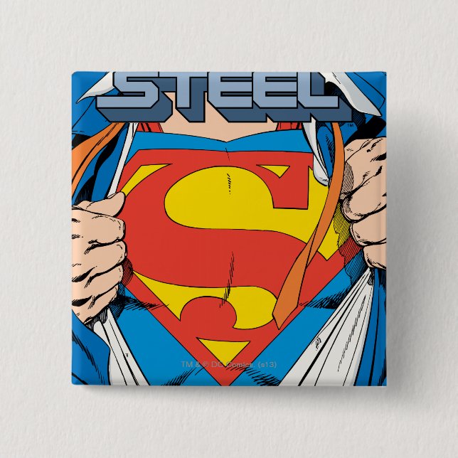 The Man of Steel #1 Collector's Edition Button (Front)