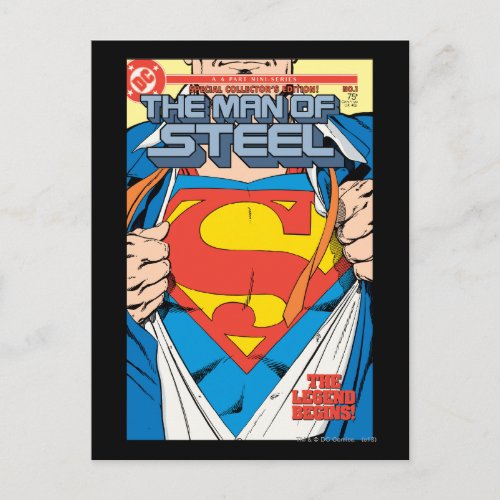 The Man of Steel 1 Collectors Edition Postcard
