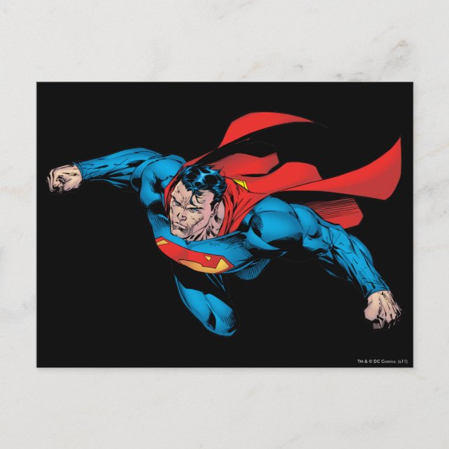 The Man of Steel Comic Style Postcard (Front)