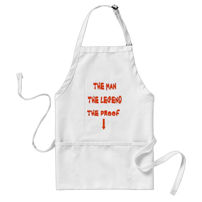 THE MAN THE LEGEND ADULT APRON (Front)