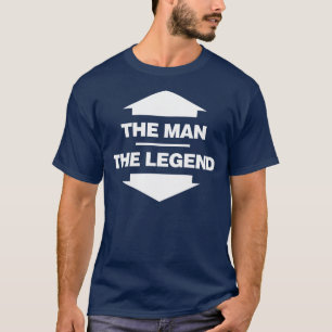 The Man The Legend - Black T-Shirt