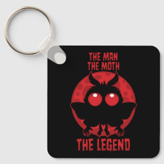 The Man, The Moth, The Legend - Mythical Mothman Keychain