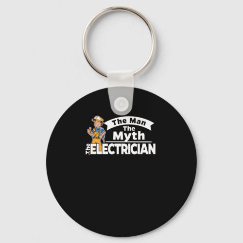 The man the Myth electrician Keychain