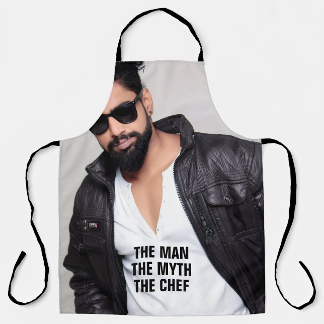 The Man the Myth the Chef Photo Apron (Front)