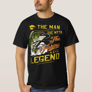 The Man The Myth The Fishing Legend v4 T-Shirt