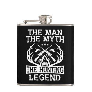 The Man The Myth The Hunting Legend - Camp Flask