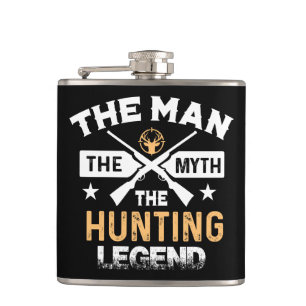 The Man The Myth The Hunting Legend - Deer Flask