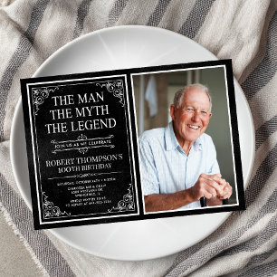 The Man The Myth The Legend 100th Birthday Invitation