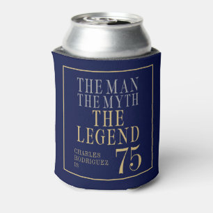 The Man The Myth The Legend 75th Birthday Can Cooler