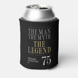 The Man The Myth The Legend 75th Birthday Can Cooler