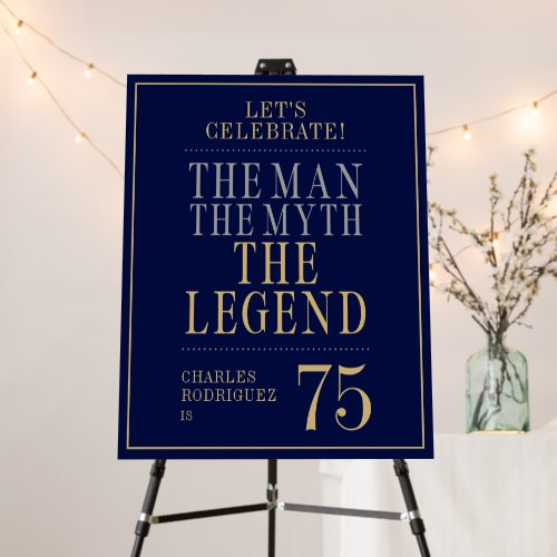 The Man The Myth The Legend 75th Birthday Welcome