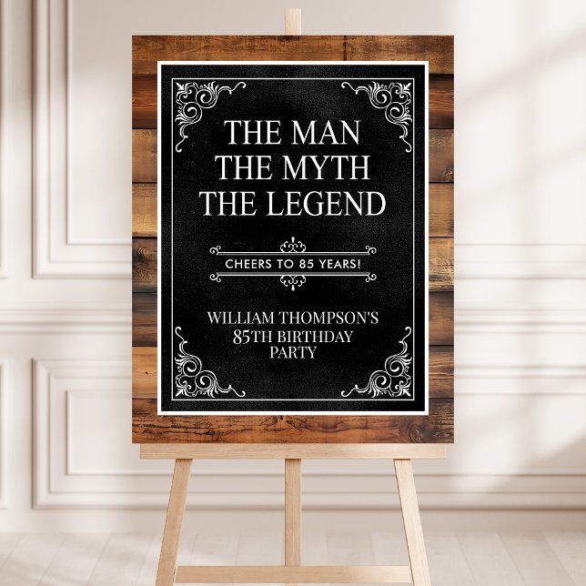 The Man The Myth The Legend 85th Birthday Foam Board (Creator Uploaded)