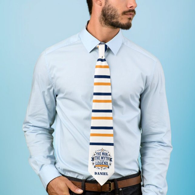 The Man The Myth The Legend | Custom Father's Day Neck Tie (Creator Uploaded)