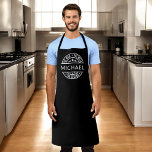 The Man The Myth The Legend Custom Name Apron<br><div class="desc">Cook up a storm with the custom 'The Man, The Myth, The Legend' adult apron! Personalize it with their name for a one-of-a-kind gift that adds a touch of humor to their kitchen adventures. Made from durable, high-quality fabric, this apron offers both style and practicality while protecting clothes from spills...</div>