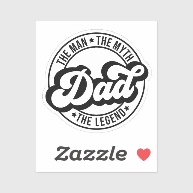 The man, the myth, the legend, dad, father, daddy, sticker (Sheet)
