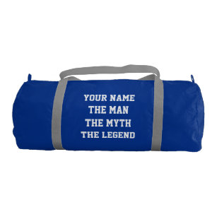 The man the myth the legend duffle gym bag for men