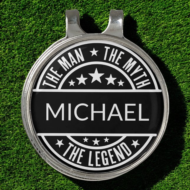 The Man The Myth The Legend Funny Custom Name  Golf Hat Clip (Creator Uploaded)