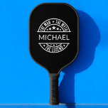 The Man The Myth The Legend Funny Custom Name  Pickleball Paddle<br><div class="desc">"Take pickleball pride to the next level with the custom 'Name: The Man, The Myth, The Legend' pickleball paddle! Personalize it with a name to celebrate the player who rules the court. Featuring a sleek design and bold text, this paddle combines style and performance. Perfect as a gift for tournaments,...</div>