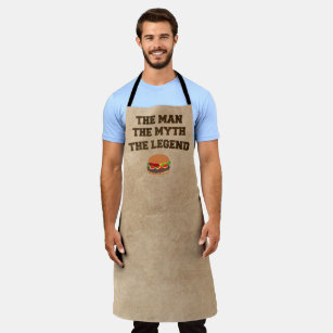 Grill Master The Mom Myth Legend Apron by BeeGeeTees