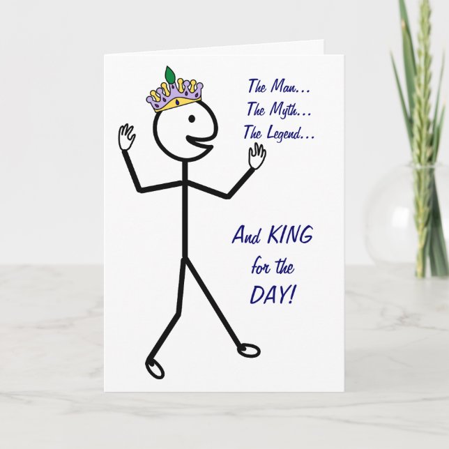 The Man The Myth The Legend - Happy Father's Day Card (Front)