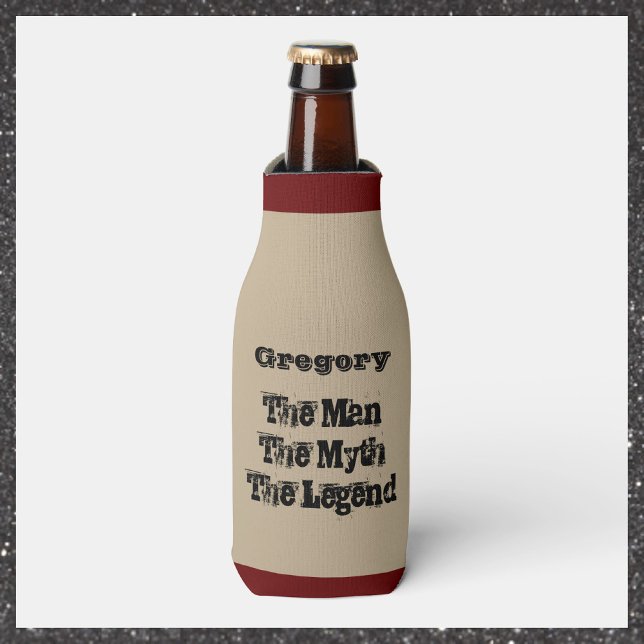 The Man The Myth The Legend Personalized Bottle Cooler (Creator Uploaded)