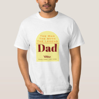 The Man The Myth The Legend Personalized Dad T-Shirt