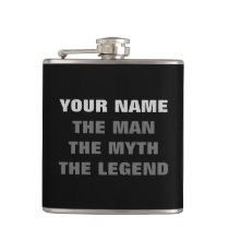 The man the myth the legend | Personalized flask The man the myth the legend | Personalized flask