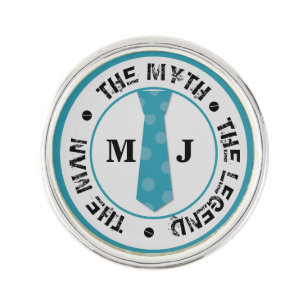 The man the myth the legend personalized name lapel pin
