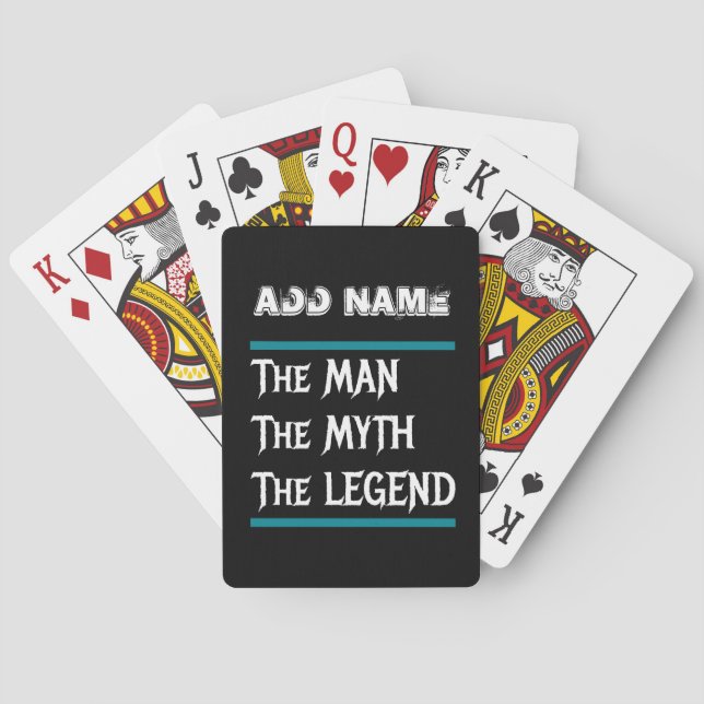 The Man The Myth The Legend Poker Cards (Back)