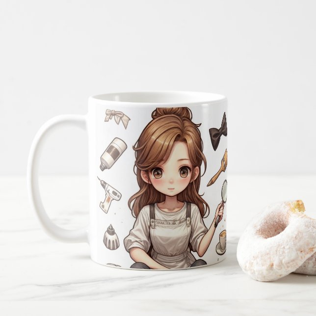 The man, the woman ver. 1 mug (With Donut)