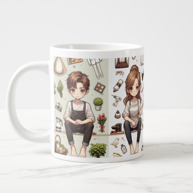 The man, the woman ver. 1 specialty mug (Left)