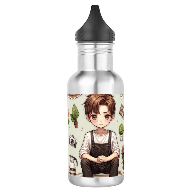 The man, the woman ver. 1 water bottle (Left)