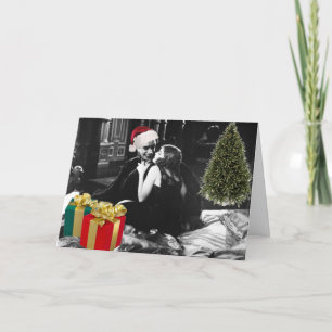 The Man Who Laughs at Christmas with Love Holiday Card