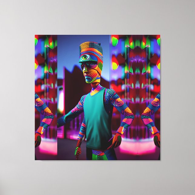 The Man Who Spiked My Coffee - Ken Gage Art Canvas Print (Front)