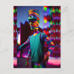 The Man Who Spiked My Coffee - Ken Gage Art Postcard