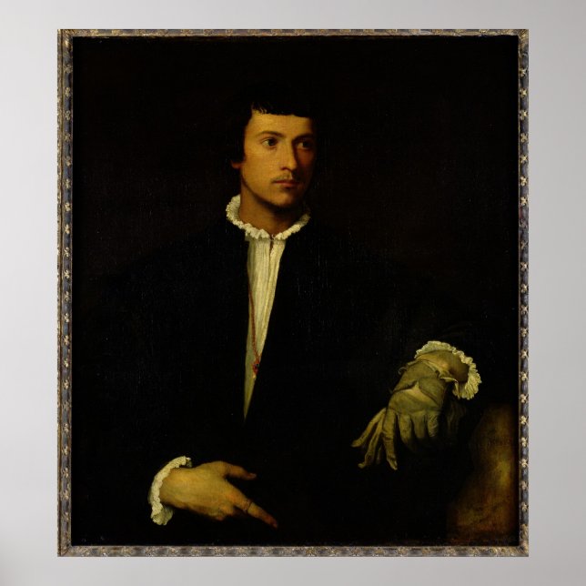 The Man with a Glove, c.1520 Poster (Front)