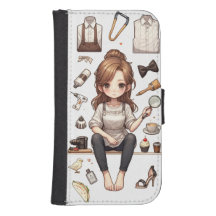The man&woman ver.1 Samsung Galaxy S4 Wallet Case