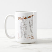 The Mandalorian Action Figure Diagram Coffee Mug