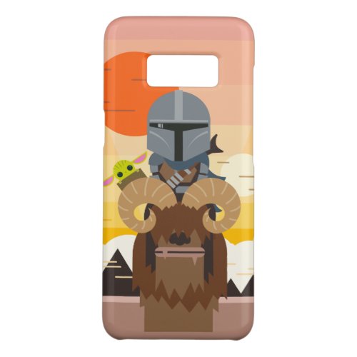 The Mandalorian and Child on Bantha Illustration Case_Mate Samsung Galaxy S8 Case