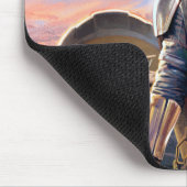 The Mandalorian And The Child At Sunset Mouse Pad (Corner)