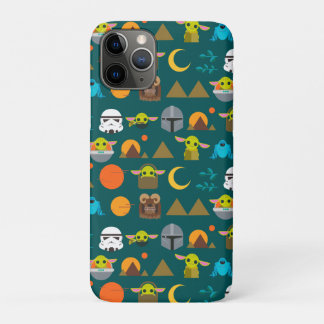 The Mandalorian and The Child Cute Travel Pattern iPhone 11 Pro Case