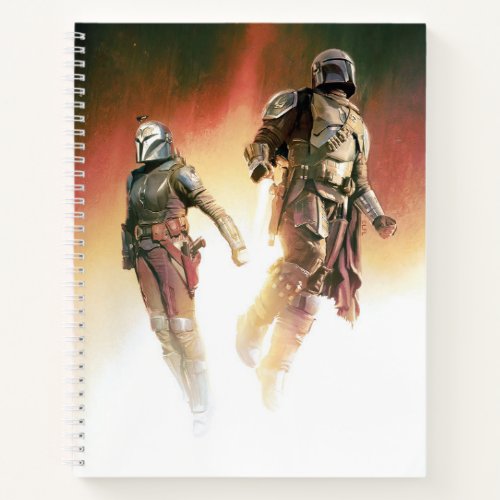 The Mandalorian  Bo_Katan Jetpack Illustration Notebook