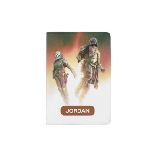The Mandalorian & Bo-Katan Jetpack Illustration Passport Holder