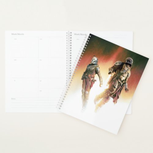 The Mandalorian  Bo_Katan Jetpack Illustration Planner