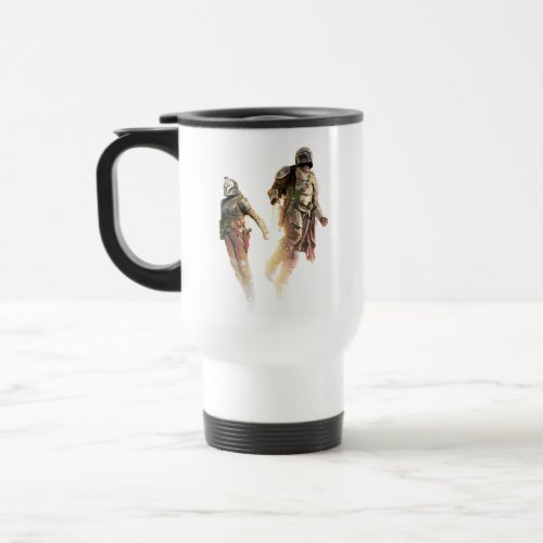 The Mandalorian  Bo_Katan Jetpack Illustration Travel Mug