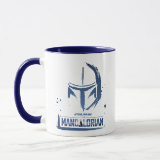 The Mandalorian Brush Stroke Helmet Logo Mug