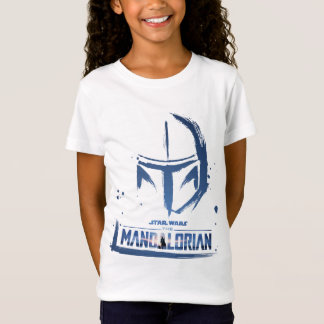 The Mandalorian Brush Stroke Helmet Logo T-Shirt
