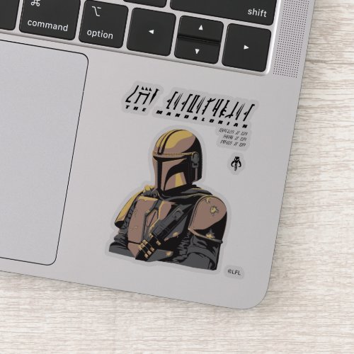 The Mandalorian Canons of Honor Graphic Sticker