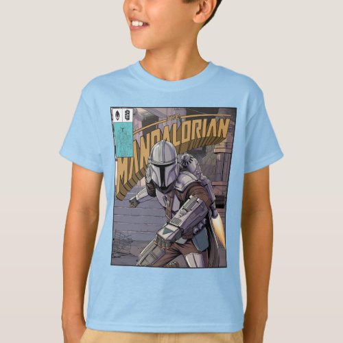 The Mandalorian Comic Book Style Cover T_Shirt