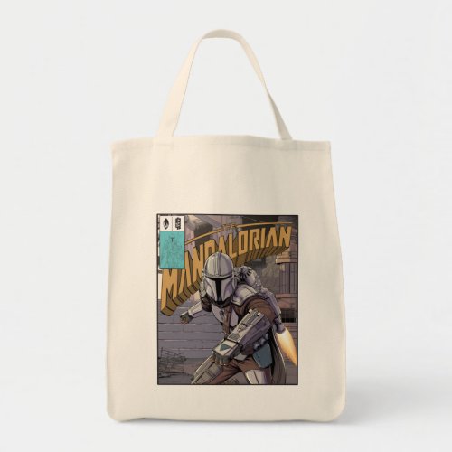 The Mandalorian Comic Book Style Cover Tote Bag